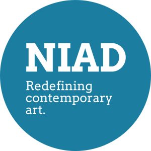round NIAD logo with blue background